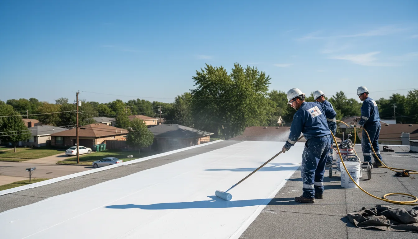 Commercial roof coating in Marion, ND near me